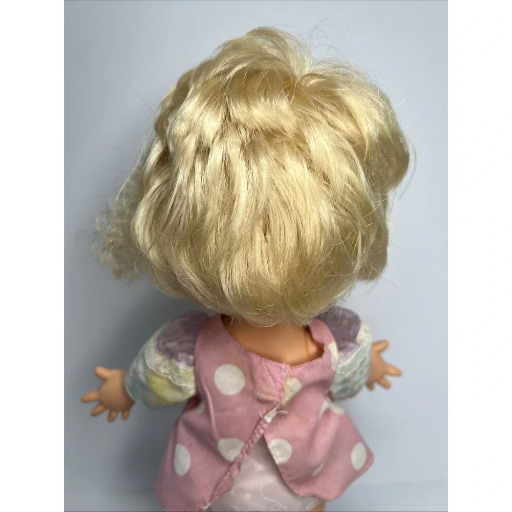 Vintage 1990 Galoob Baby Face So Innocent Cynthia #7 Doll Blonde Blue Eyes